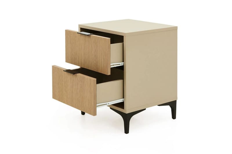 Ranko Nattbord 45 cm - Natur/Sand - Møbler - Bord - Avlastningsbord - Sengebord & nattbord