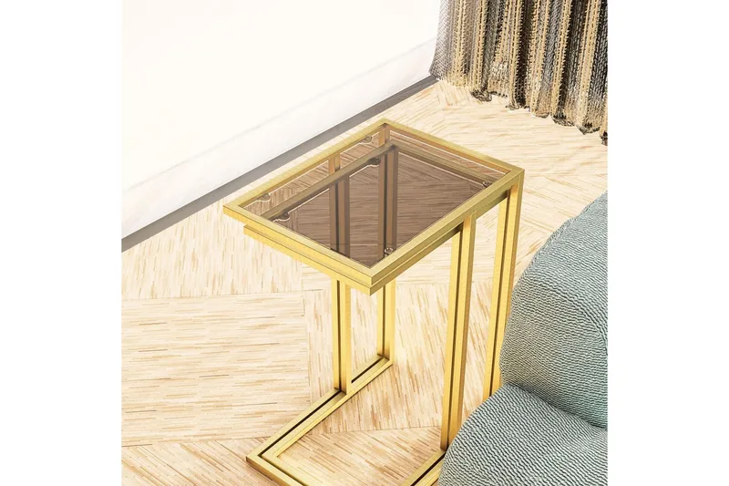 Ransdorp Settbord 42 cm - Gull - Møbler - Bord - Avlastningsbord - Settbord