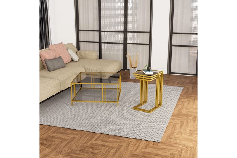 Ransdorp Settbord 42 cm - Gull - Møbler - Bord - Avlastningsbord - Settbord