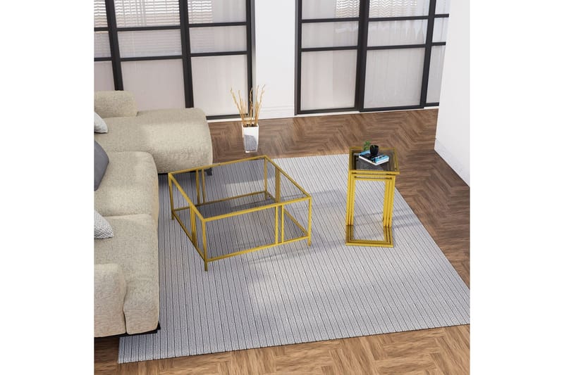 Ransdorp Settbord 42 cm - Gull - Møbler - Bord - Avlastningsbord - Settbord