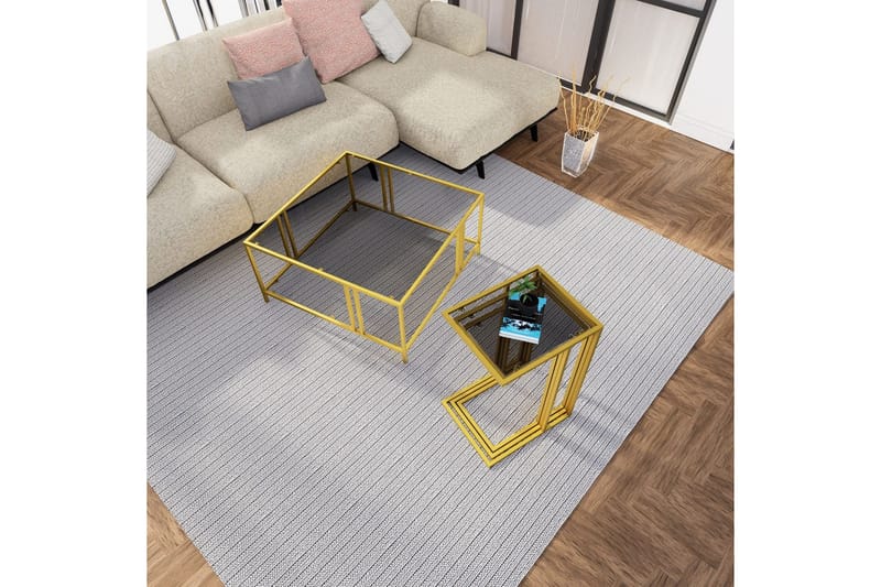 Ransdorp Settbord 42 cm - Gull - Møbler - Bord - Avlastningsbord - Settbord