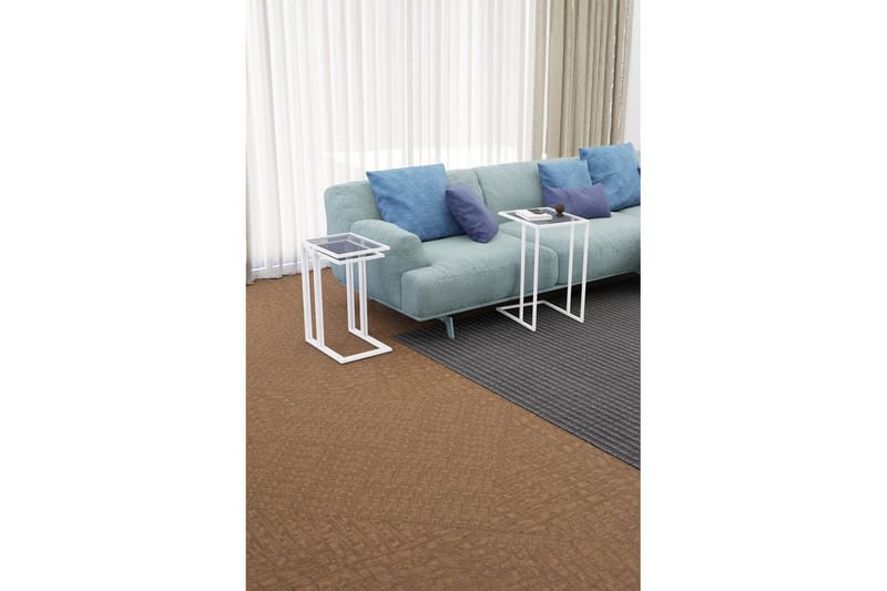 Ransdorp Settbord 42 cm - Hvit - Møbler - Bord - Avlastningsbord - Settbord