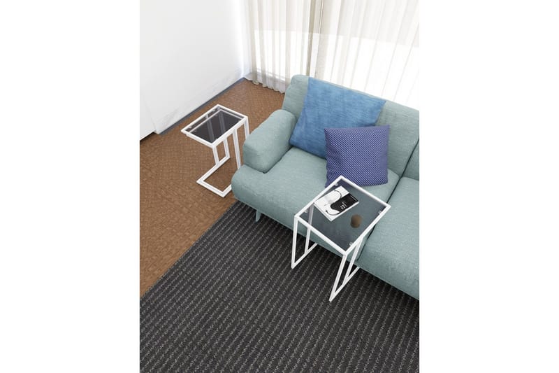 Ransdorp Settbord 42 cm - Hvit - Møbler - Bord - Avlastningsbord - Settbord