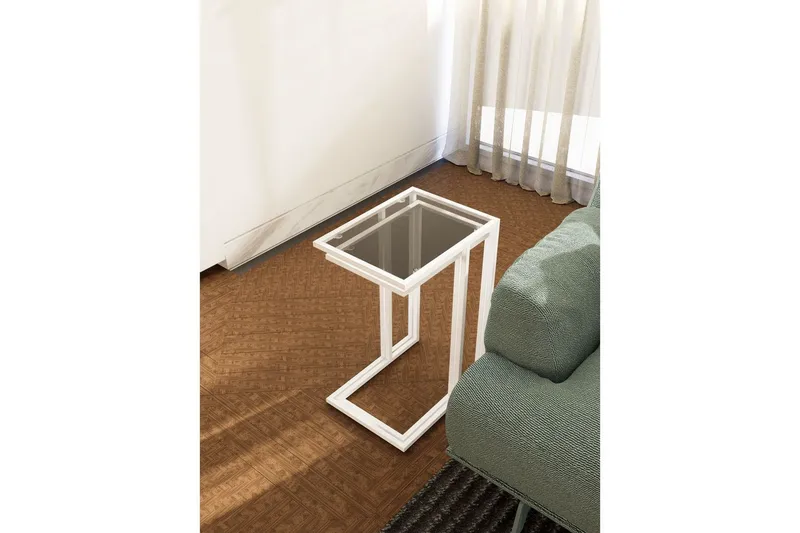 Ransdorp Settbord 42 cm - Hvit - Møbler - Bord - Avlastningsbord - Settbord