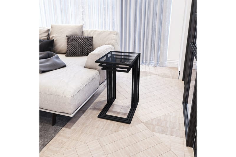 Ransdorp Settbord 42 cm - Sort - Møbler - Bord - Avlastningsbord - Settbord