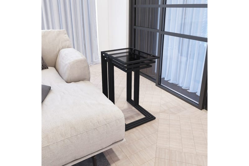 Ransdorp Settbord 42 cm - Sort - Møbler - Bord - Avlastningsbord - Settbord