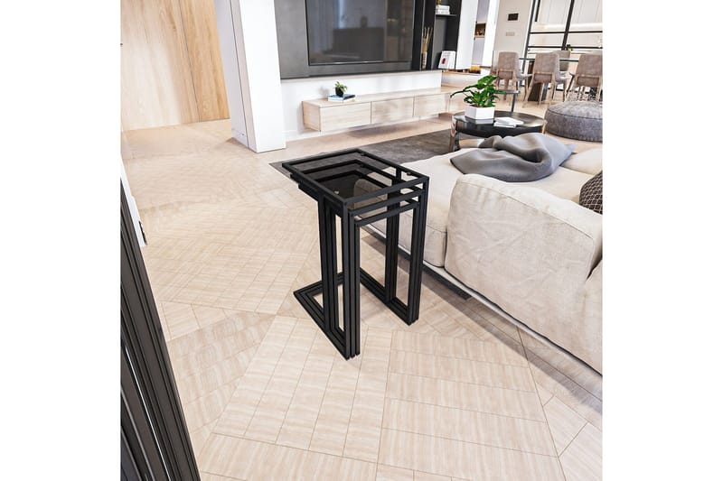 Ransdorp Settbord 42 cm - Sort - Møbler - Bord - Avlastningsbord - Settbord