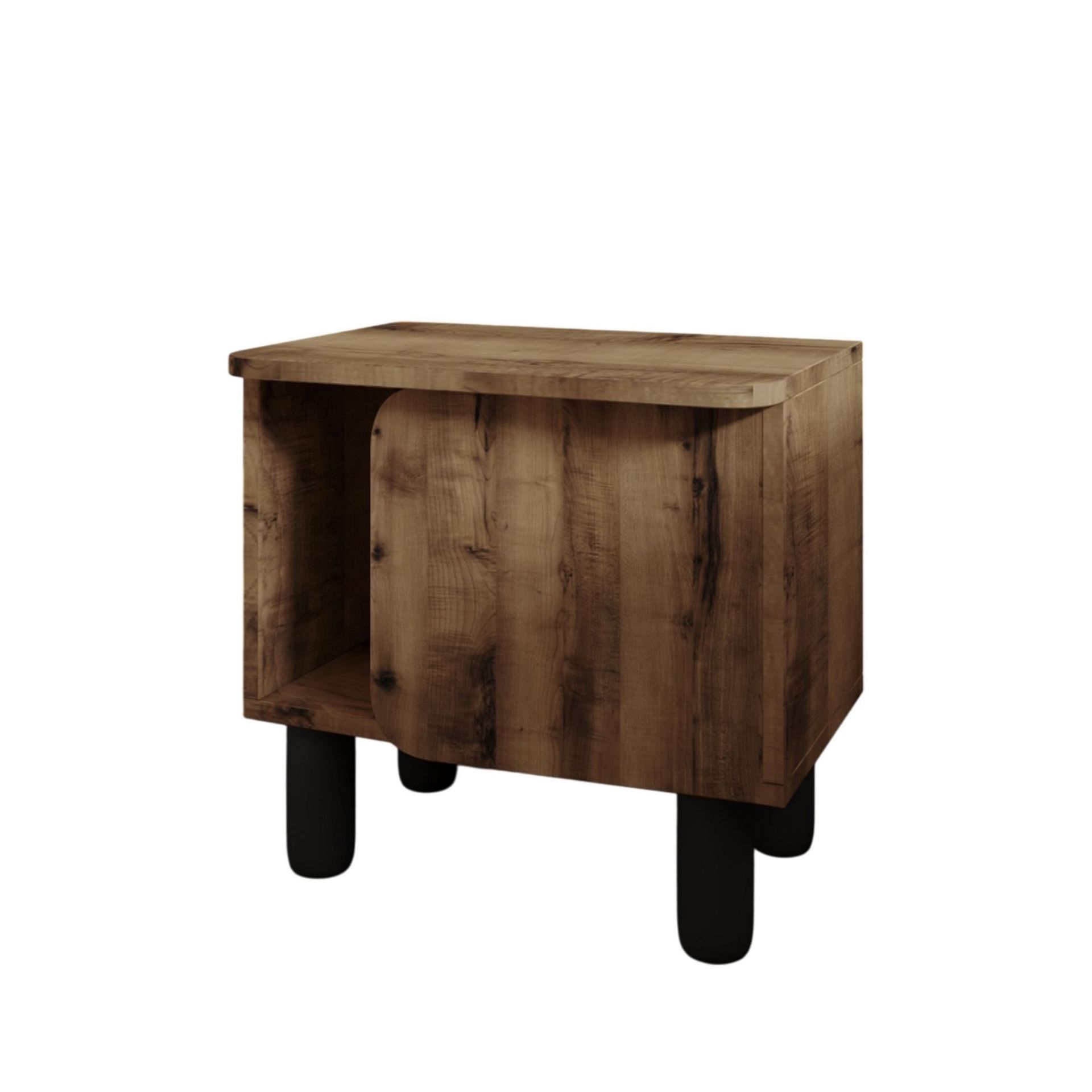 Relento Nattbord 50x48,6x30 cm - Antikk valnøtt