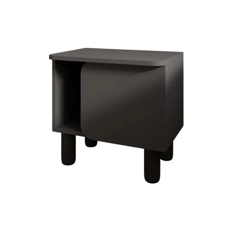 Relento Nattbord 50x48,6x30 cm - Antrasitt - Møbler - Bord - Avlastningsbord - Sengebord & nattbord