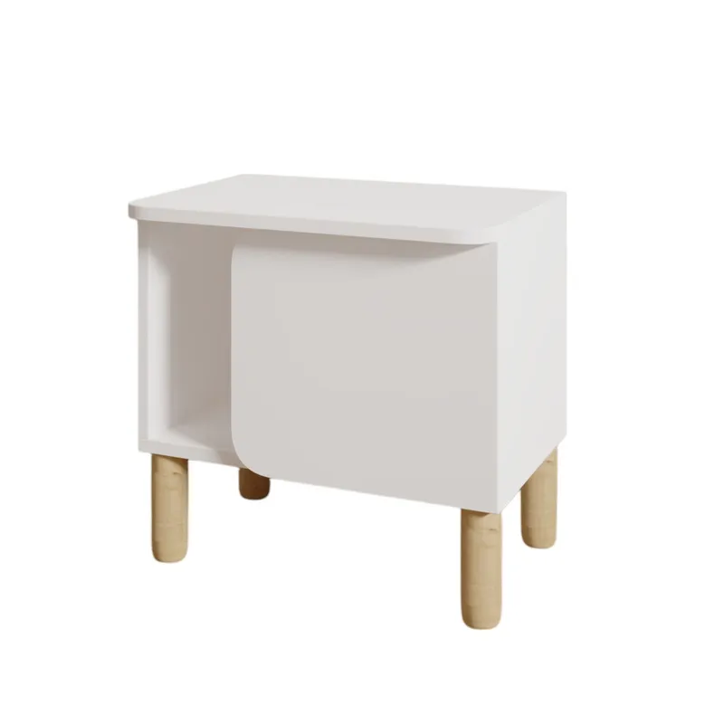 Relento Nattbord 50x48,6x30 cm - Hvit - Møbler - Bord - Avlastningsbord - Sengebord & nattbord