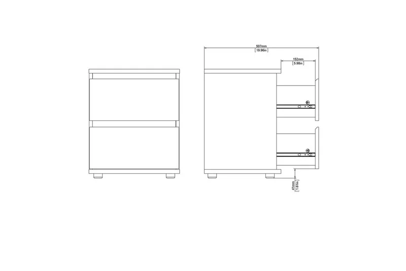 Rengo Sengebord 40,2 cm - Natur - Møbler - Bord - Avlastningsbord - Sengebord & nattbord