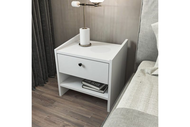 Retzow Nattbord - Hvit - Møbler - Bord - Avlastningsbord - Sengebord & nattbord