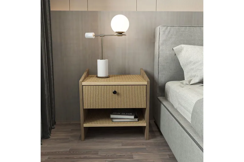 Retzow Nattbord - Valnøtt - M øbler - Bord - Avlastningsbord - Sengebord & nattbord