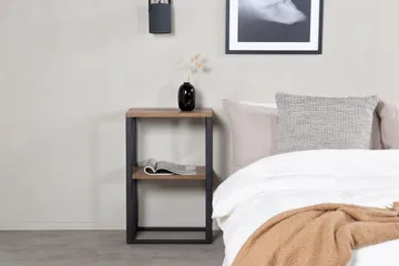 Rise Rektangulært Nattbord 30 cm i Tre med Oppbevaring - Brun - Møbler - Bord - Avlastningsbord - Sengebord & nattbord