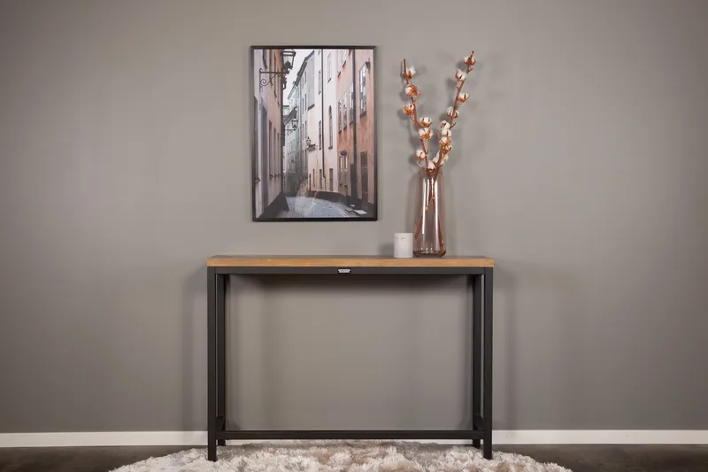 Rise Sidebord 110x30 cm - Svart - Møbler - Bord - Avlastningsbord - Lampebord & sidebord