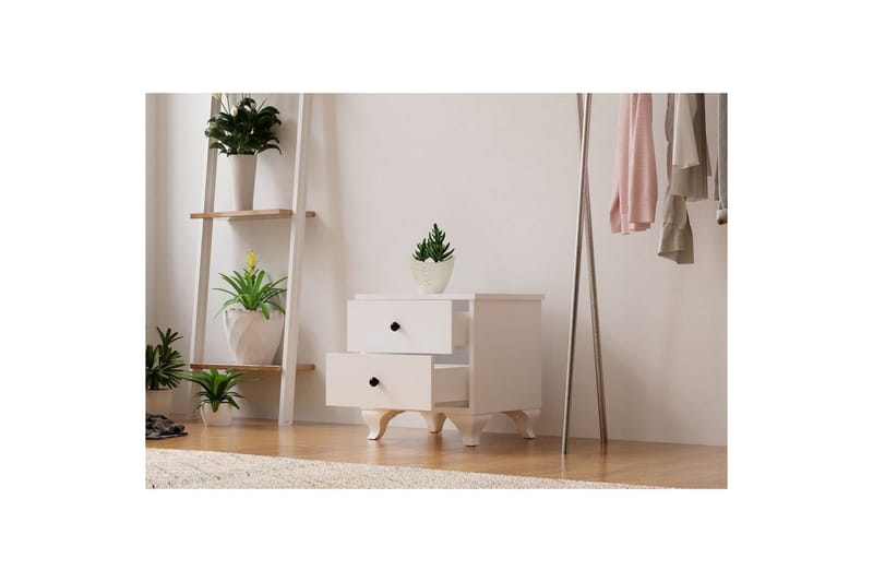 Rivric Nattbord 45 cm - Matt Hvit - Møbler - Bord - Avlastningsbord - Sengebord & nattbord