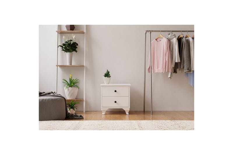 Rivric Nattbord 45 cm - Matt Hvit - Møbler - Bord - Avlastningsbord - Sengebord & nattbord