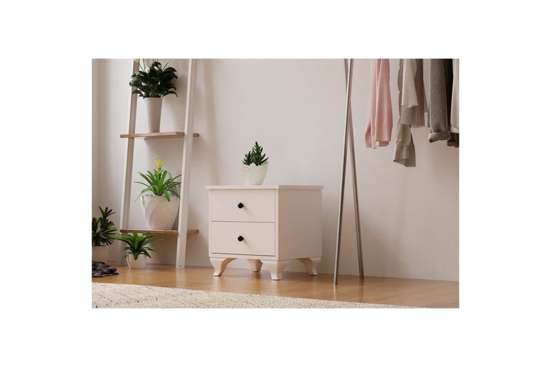 Rivric Nattbord 45 cm - Matt Hvit - Møbler - Bord - Avlastningsbord - Sengebord & nattbord