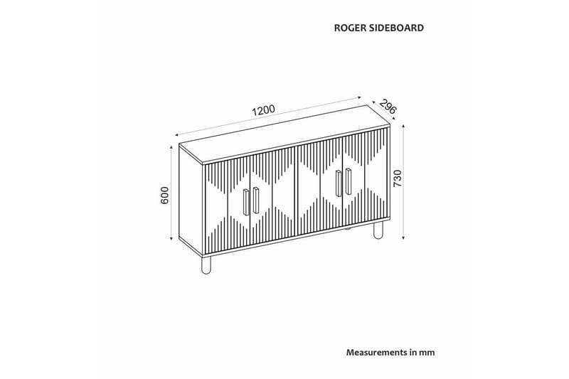 Roger konsollbord 120 cm - Antrasitt - Møbler - Bord - Avlastningsbord - Gangbord
