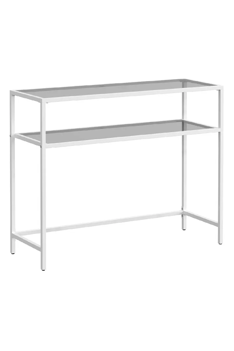 Rovena Kommode 90 cm, Hvit og transparent