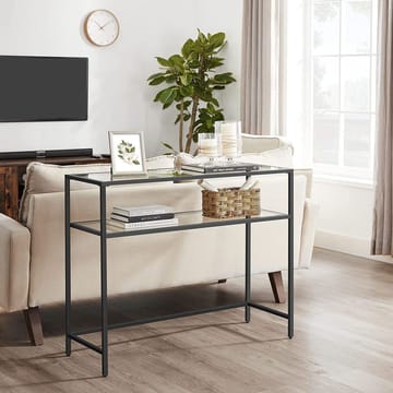 Rovena Kommode 90 cm - Svart og transparent - Møbler - Bord - Avlastningsbord - Gangbord