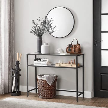 Rovena Kommode 90 cm - Svart og transparent - Møbler - Bord - Avlastningsbord - Gangbord