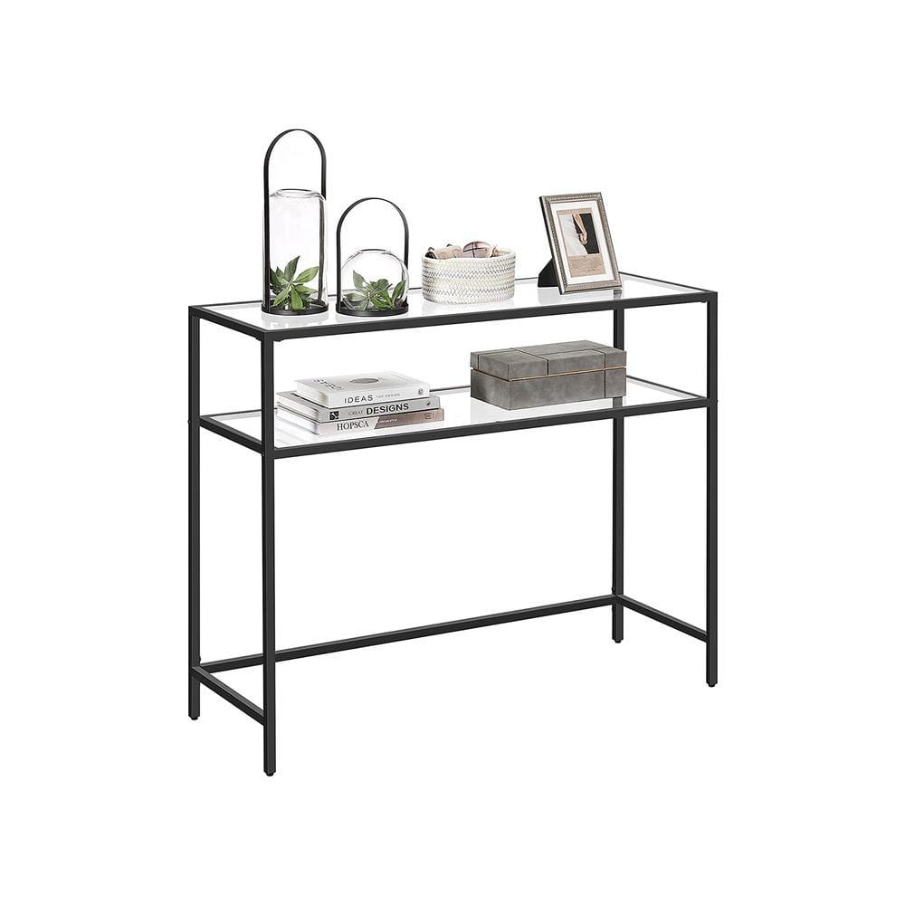 Rovena Kommode 90 cm - Svart og transparent