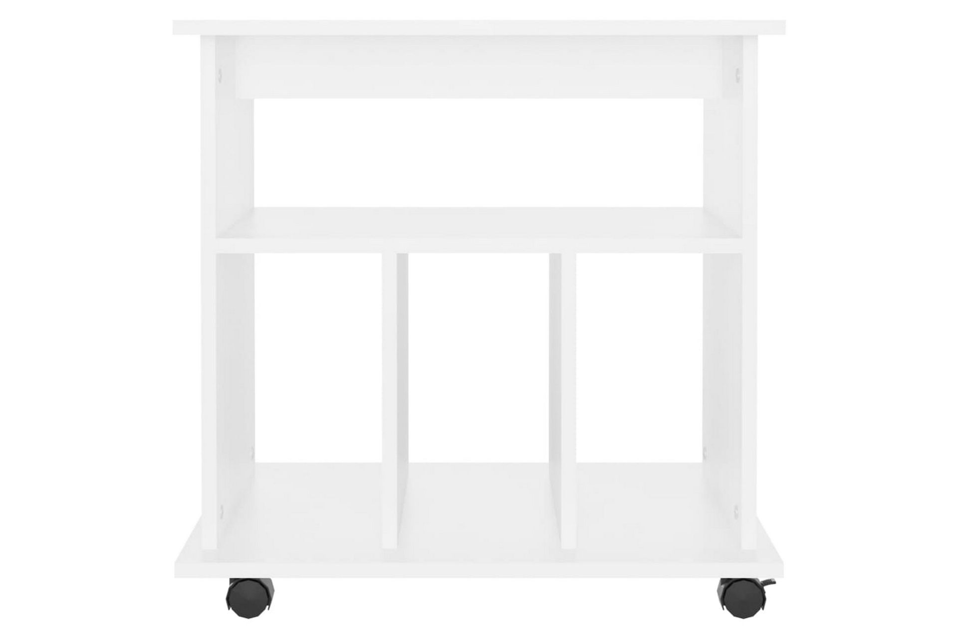 Rulleskap hvit 60x45x60 cm sponplate - Hvit - Møbler - Bord - Avlastningsbord - Sengebord & nattbord