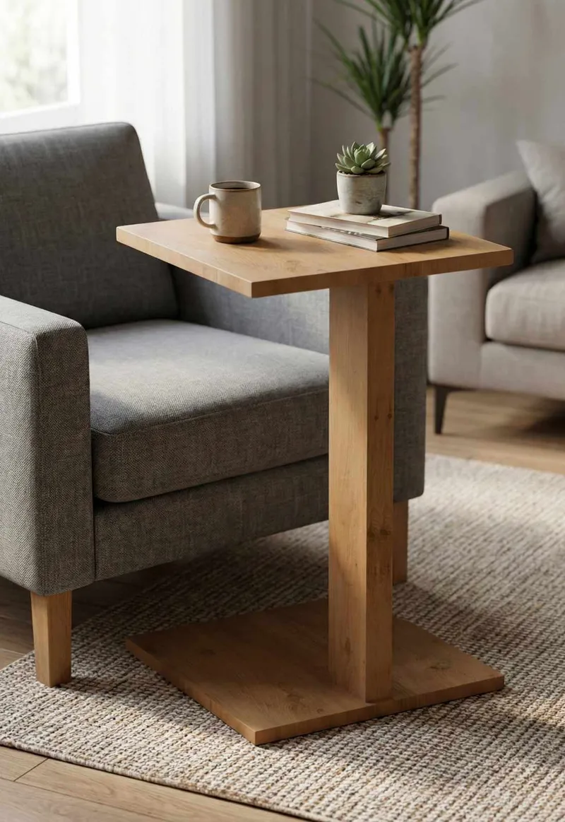 Rumira Sidebord 35 cm - Eik - Møbler - Bord - Avlastningsbord - Konsollbord