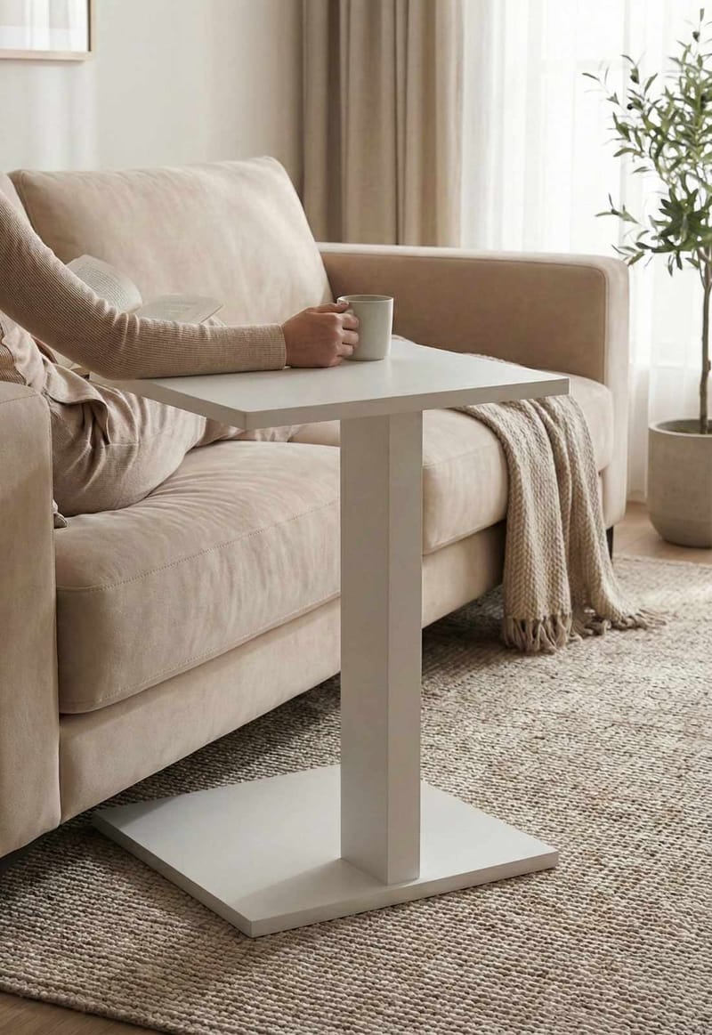 Rumira Sidebord 35 cm - Hvit - Møbler - Bord - Avlastningsbord - Konsollbord