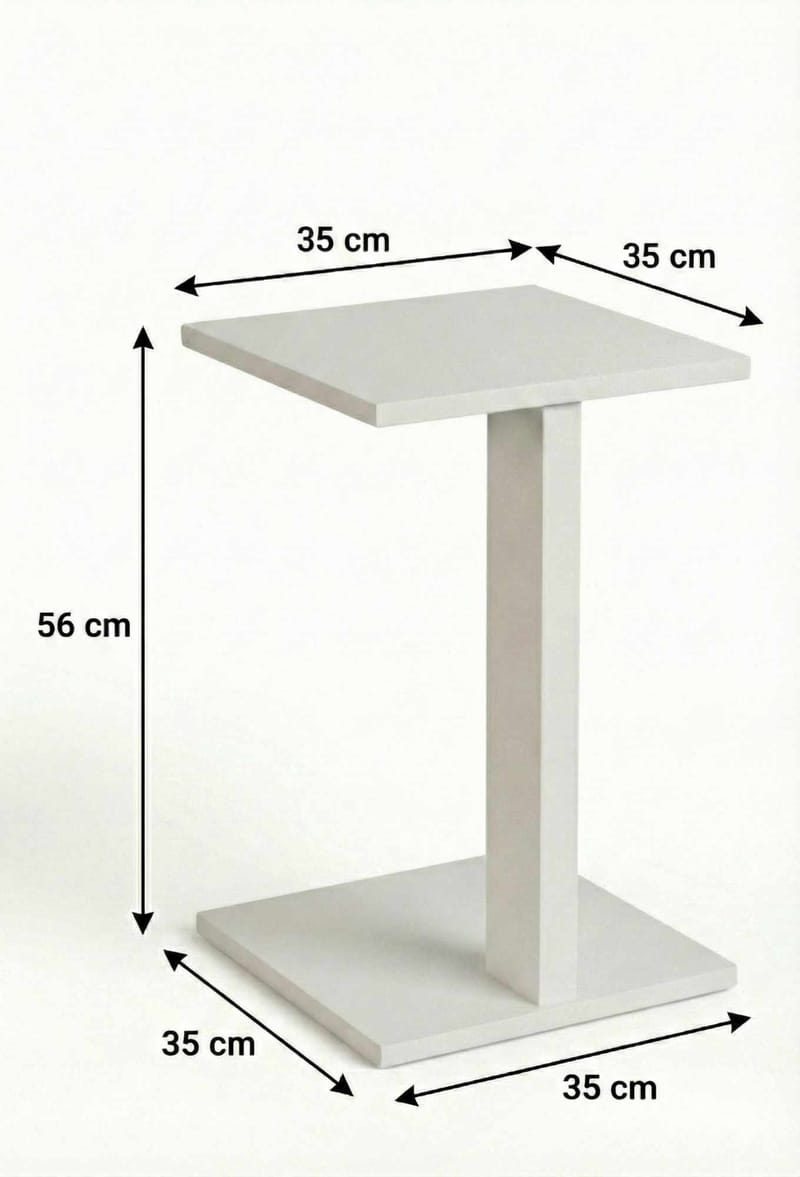 Rumira Sidebord 35 cm - Hvit - Møbler - Bord - Avlastningsbord - Konsollbord