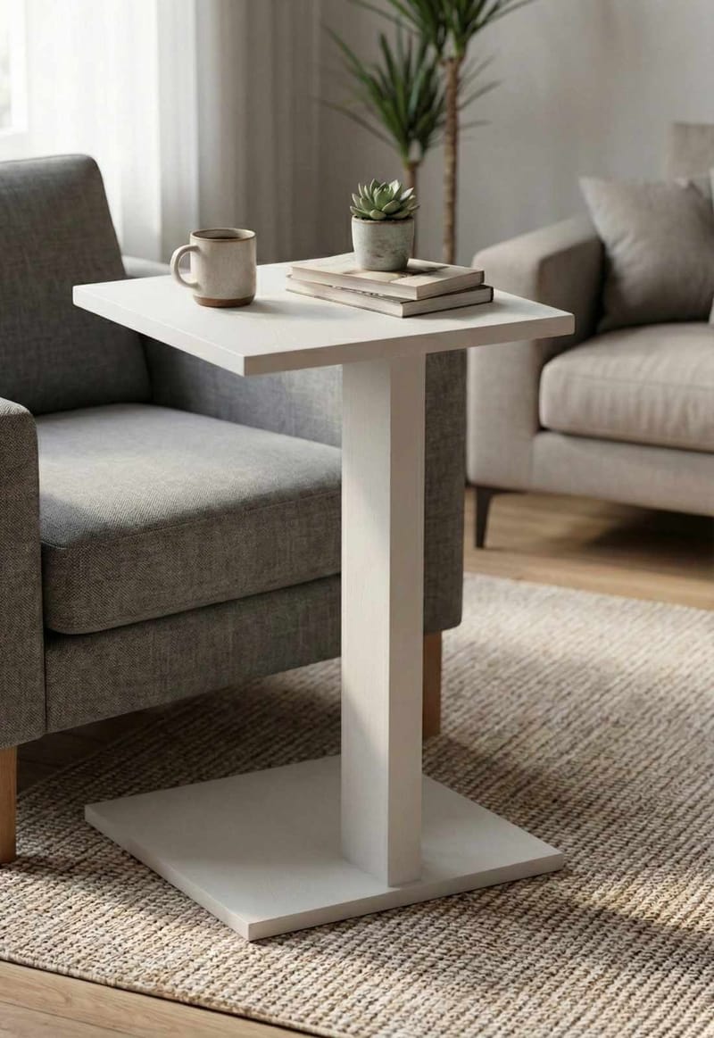 Rumira Sidebord 35 cm - Hvit - Møbler - Bord - Avlastningsbord - Konsollbord