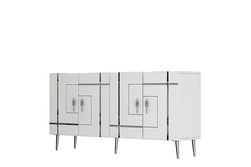 Safiya Konsollbord 150 cm - Hvit/Sølv - Møbler - Bord - Avlastningsbord - Gangbord