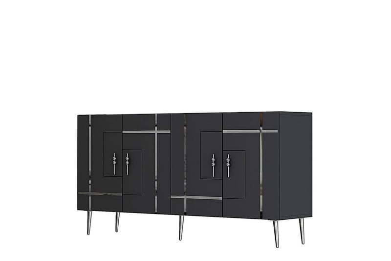 Safiya Konsollbord 150 cm - Sølv/Antrasitt - Møbler - Bord - Avlastningsbord - Gangbord
