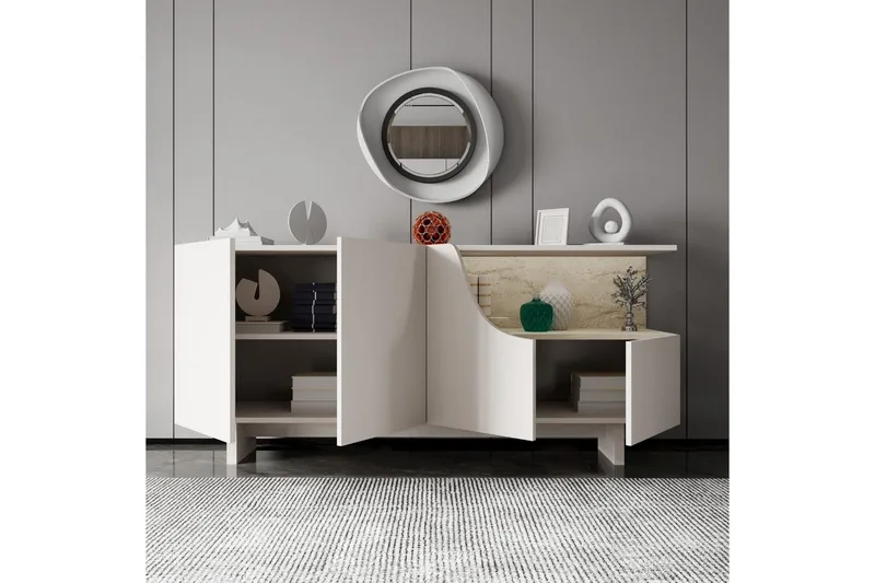 Safiya Konsollbord 180 cm - Beige - Møbler - Bord - Avlastningsbord - Gangbord