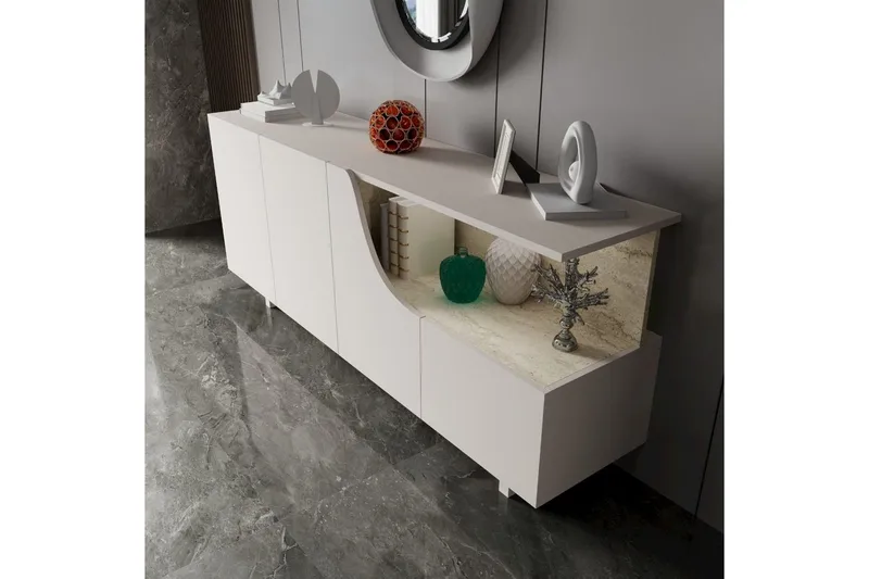 Safiya Konsollbord 180 cm - Beige - Møbler - Bord - Avlastningsbord - Gangbord