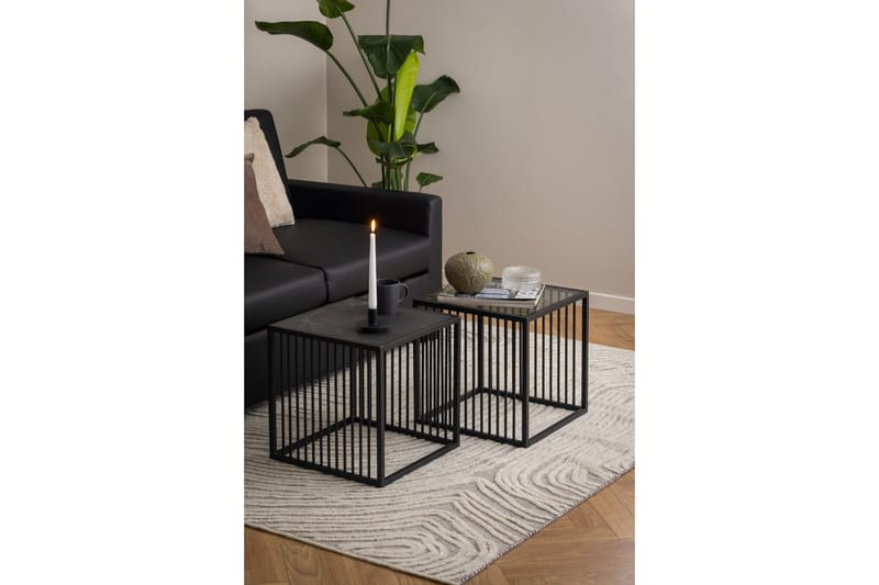 Saklani Sidebord 40 cm - Svart - Møbler - Bord - Avlastningsbord - Lampebord & sidebord