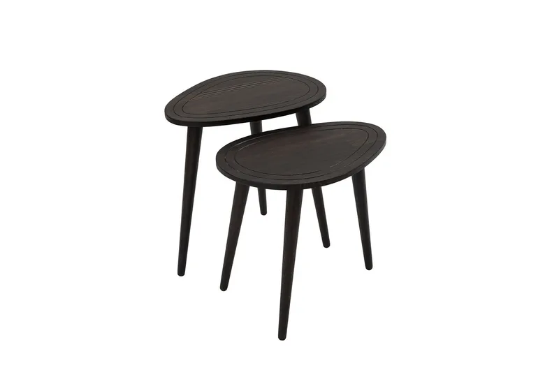 Saldus Settbord - Antrasitt - Møbler - Bord - Avlastningsbord - Settbord