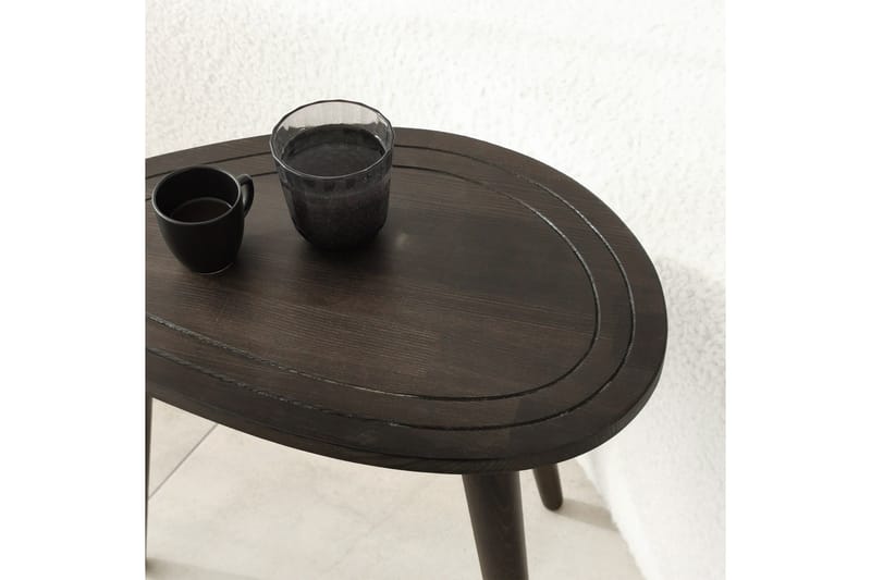 Saldus Settbord - Antrasitt - Møbler - Bord - Avlastningsbord - Settbord