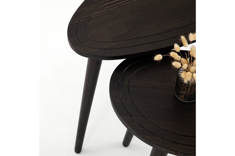 Saldus Settbord - Antrasitt - Møbler - Bord - Avlastningsbord - Settbord