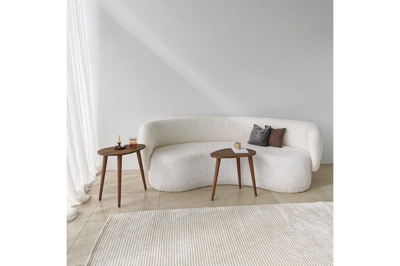 Saldus Settbord - Valnøtt - Møbler - Bord - Avlastningsbord - Settbord