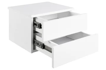 Salmani Nattbord 32 cm - Hvit - Møbler - Bord - Avlastningsbord - Sengebord & nattbord