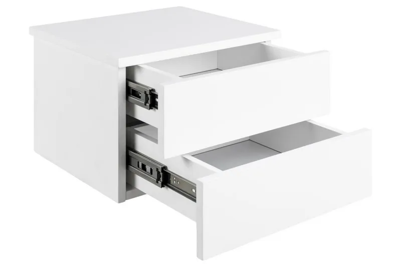 Salmani Nattbord 32 cm - Hvit - Møbler - Bord - Avlastningsbord - Sengebord & nattbord