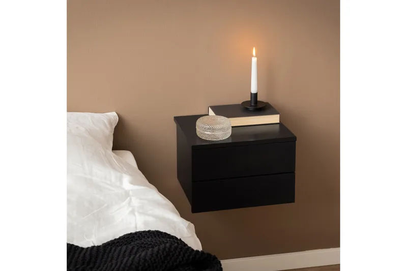 Salmani Nattbord 32 cm - Sort - Møbler - Bord - Avlastningsbord - Sengebord & nattbord