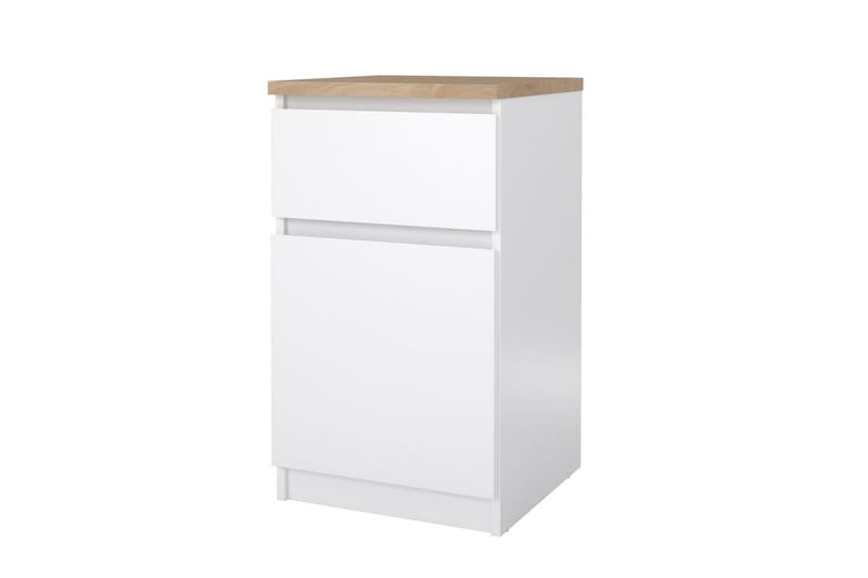 Salomns Nattbord 40 cm - Hvit - Møbler - Bord - Avlastningsbord - Sengebord & nattbord