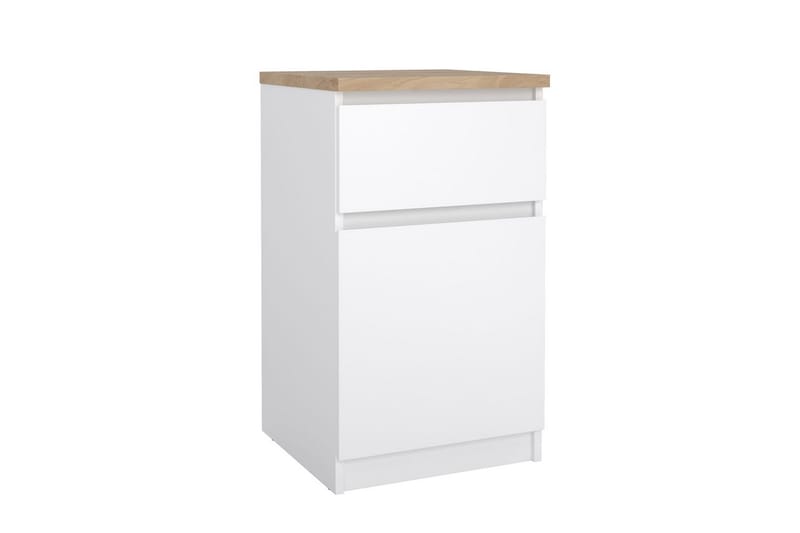 Salomns Nattbord 40 cm - Hvit - Møbler - Bord - Avlastningsbord - Sengebord & nattbord