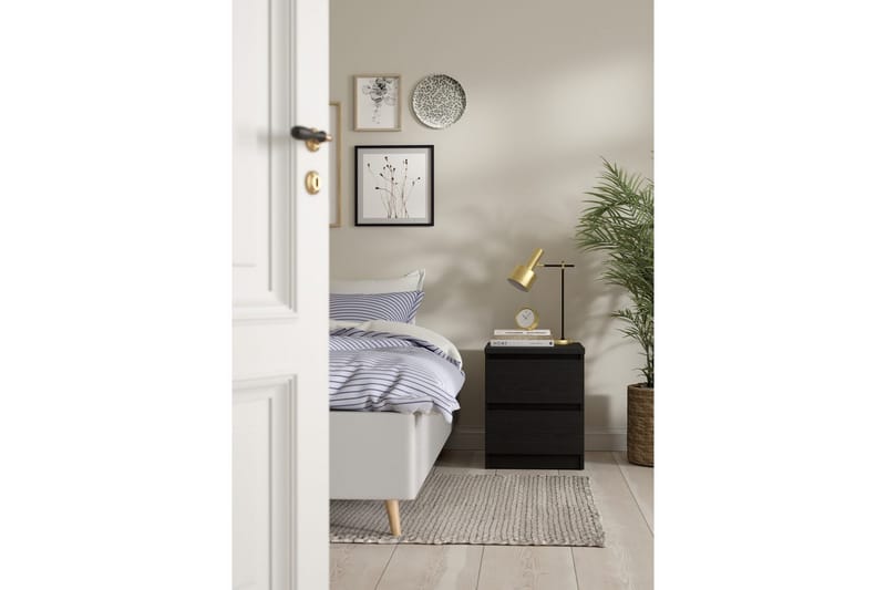 Salomns Nattbord 40 cm - Svart - Møbler - Bord - Avlastningsbord - Sengebord & nattbord