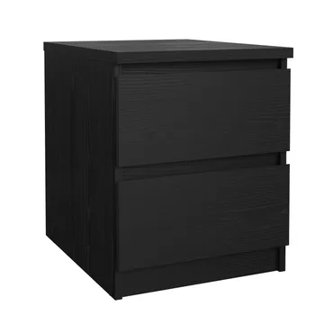 Salomns Nattbord med 2 skuffer 40x50x50 cm - Møbler - Bord - Avlastningsbord - Sengebord & nattbord