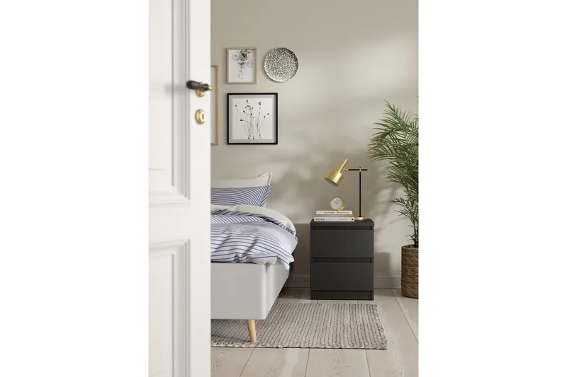 Salomns Sengebord 40,4 cm - Grå - Møbler - Bord - Avlastningsbord - Sengebord & nattbord