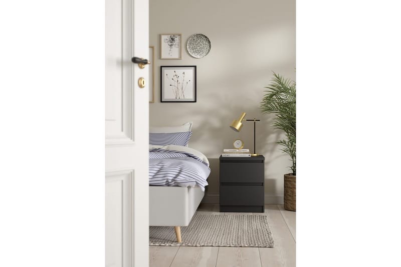 Salomns Sengebord 40,4 cm - Grå - Møbler - Bord - Avlastningsbord - Sengebord & nattbord